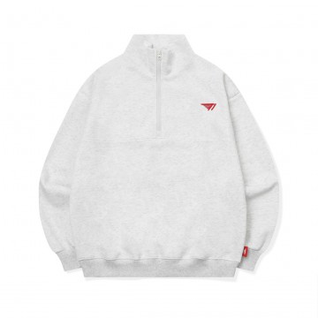 T1 Logo Half Zip-up - Melange